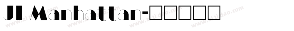 JI Manhattan字体转换